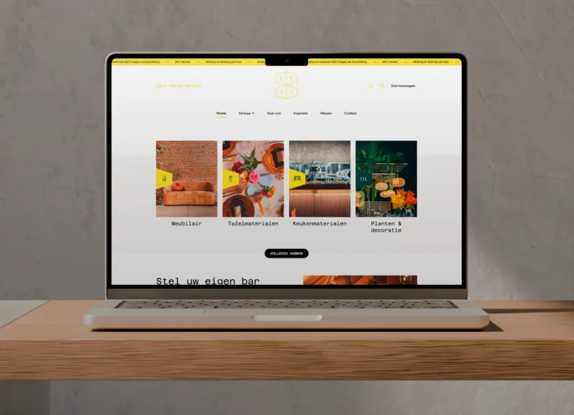 Levi Party Rental renouvelle son site web