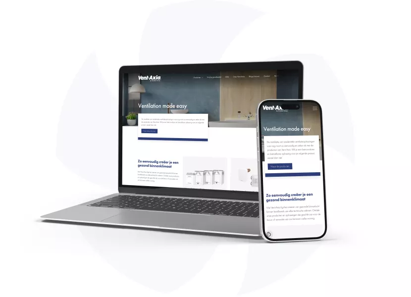 Website Vent-Axia  wordt leadgen tool 