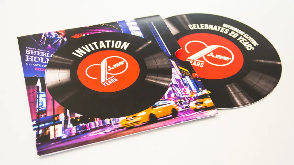 Mitsubishi Electric viert 20 jaar DMS Events event organisatie personal invitation